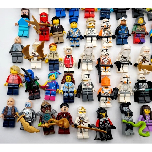 LEGO MINIFIGURE LOT STAR‎ WARS MARVEL NINJAGO WEAPONS 212TH CLONE TROOPS 50 FIGS - Picture 6 of 7